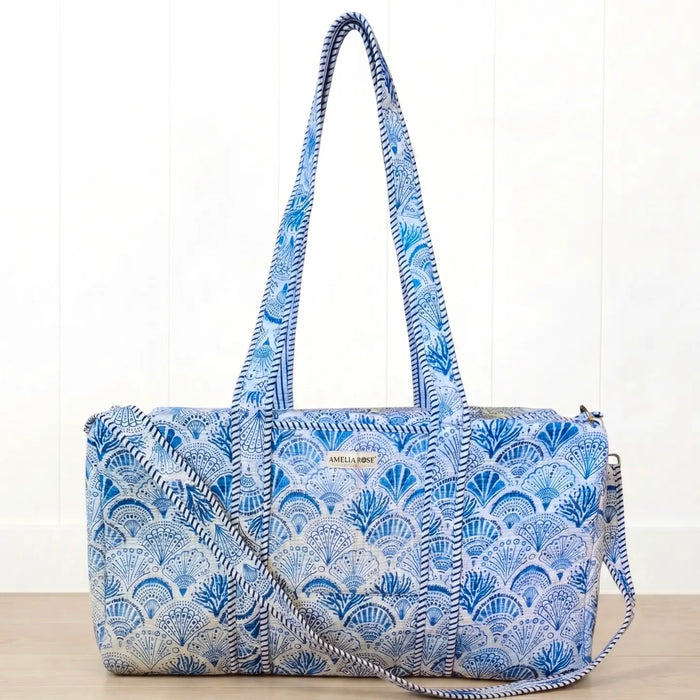 Seashell Quilted Duffel Bag