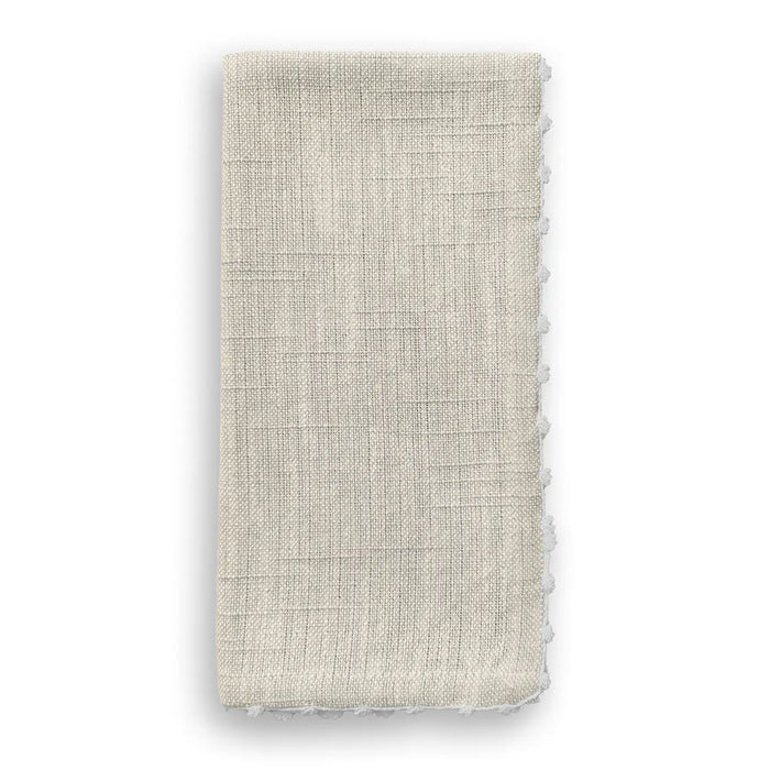 Cloth Napkins with Knotted Edge - Assorted Colors - Set of 4