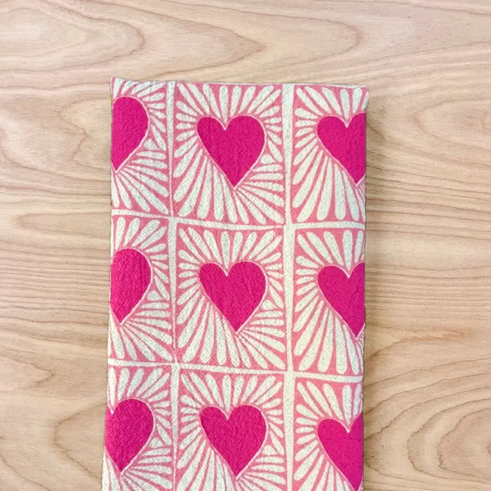 Hearts Tea Towel