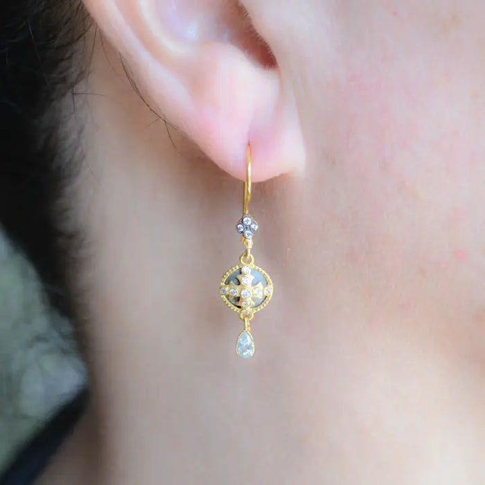 Drop Earrings with French Closure
