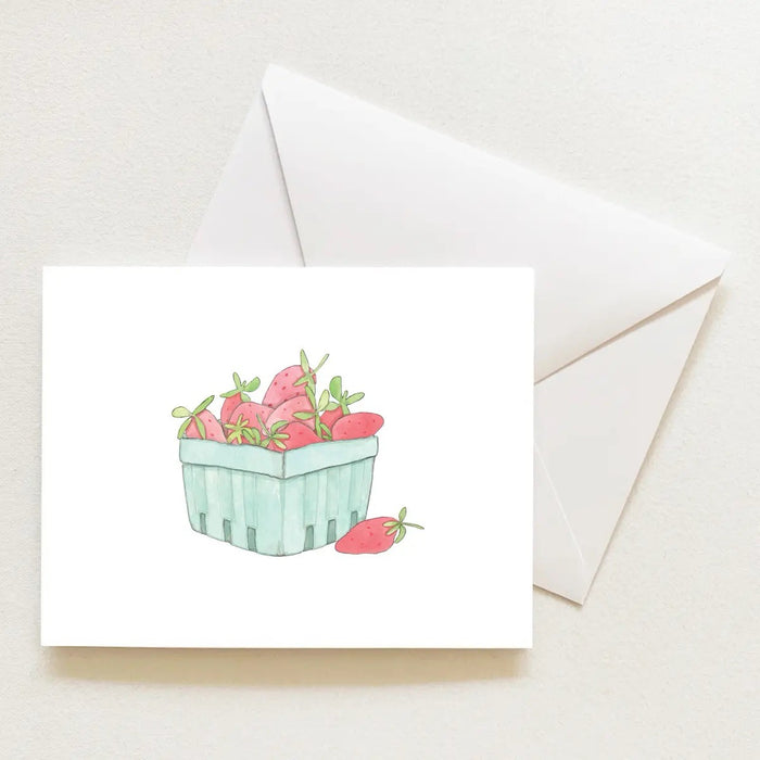 Strawberries Boxed Note Cards