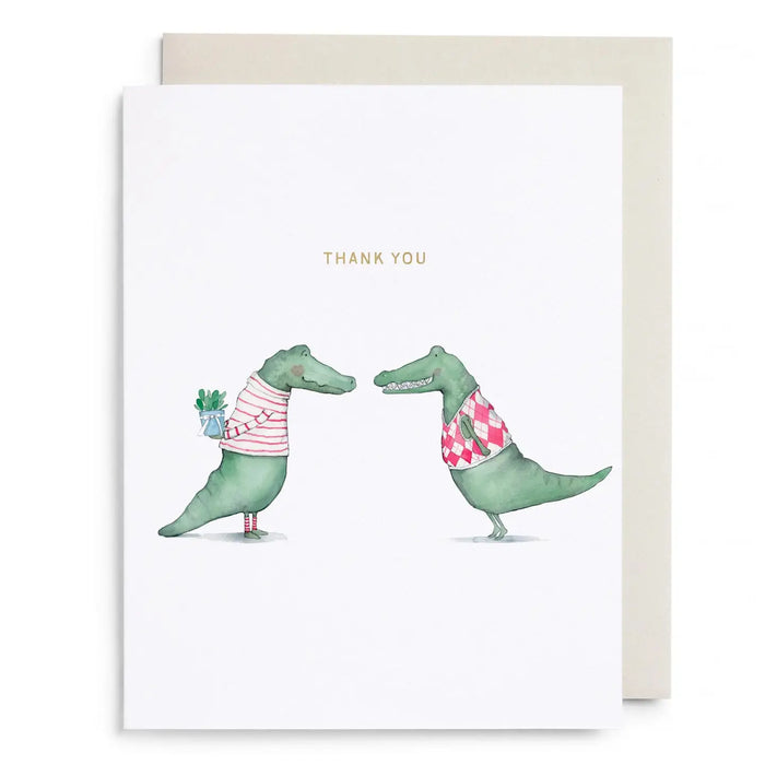 Alligator Thank You Card