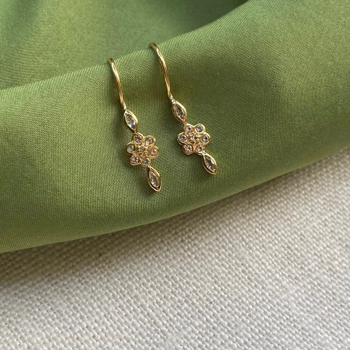 Astrid Earrings with White Topaz