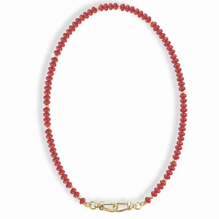Sonia Gemstone Necklace - Tomato