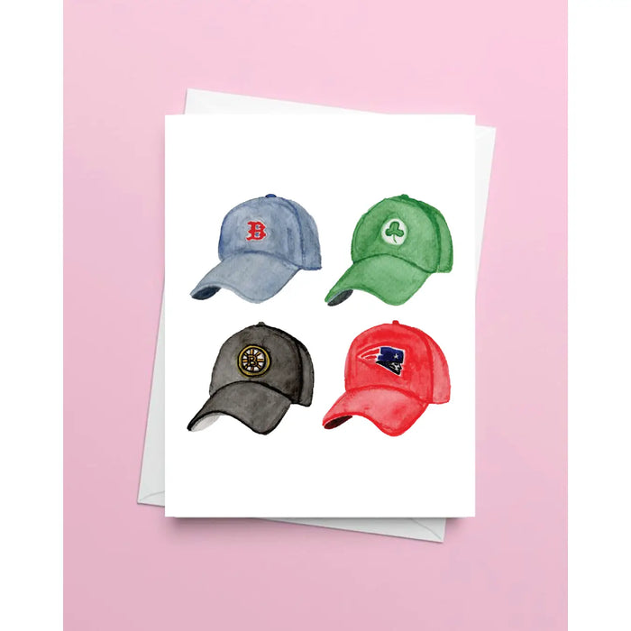 Boston Sports Hats Card