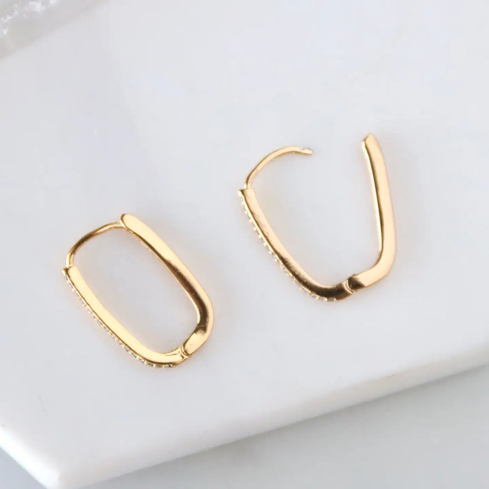 Oval Hoop Earrings