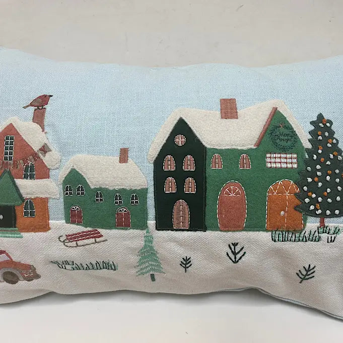 Winter Village Pillow