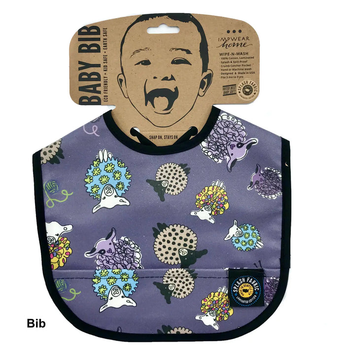 Sheep Bib - Plum