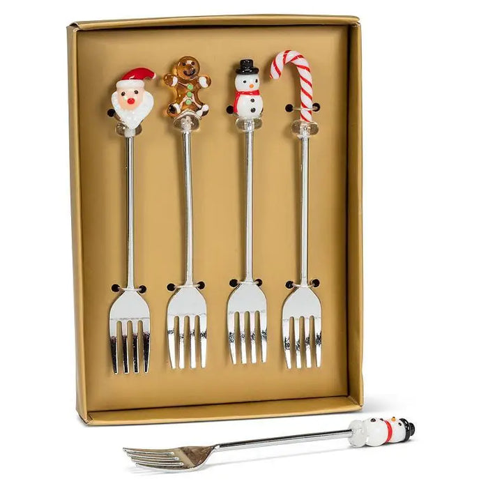 Holiday Cocktail Forks - Set of 4