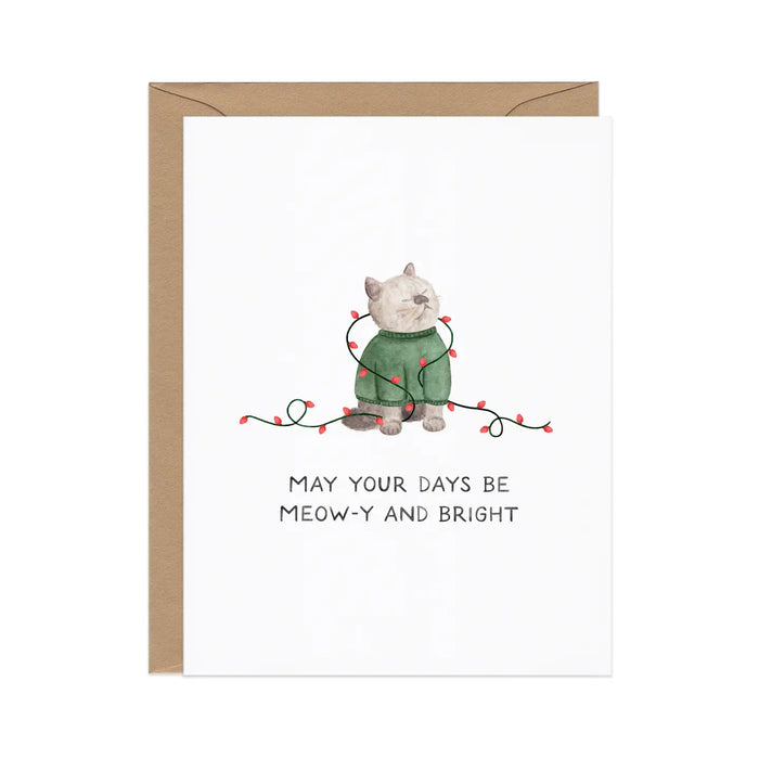 Meowy and Bright Card