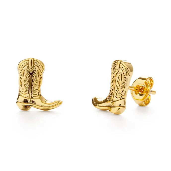 Cowboy Boot Stud Earrings