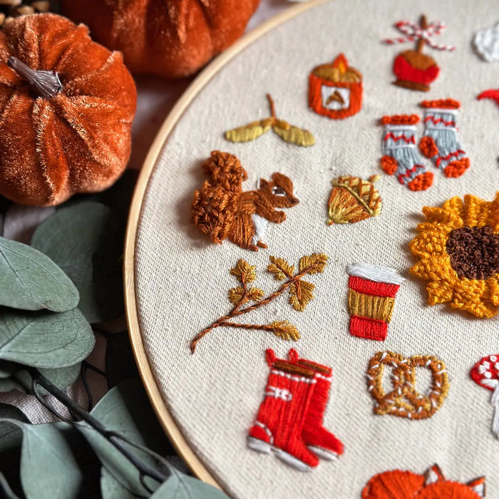 Autumn Stitches Embroidery Kit