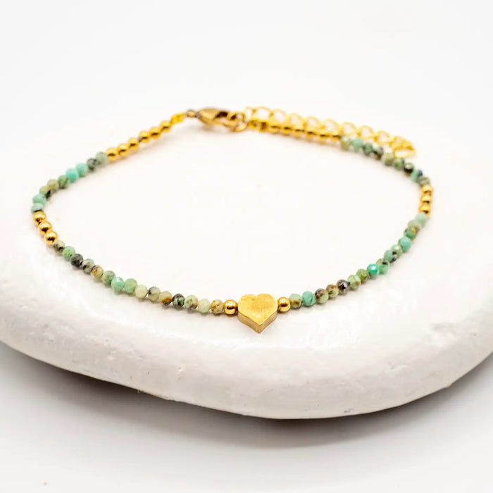 Beaded Heart Bracelet