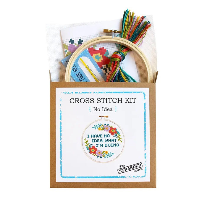 I Have No Idea Cross Stitch Kit