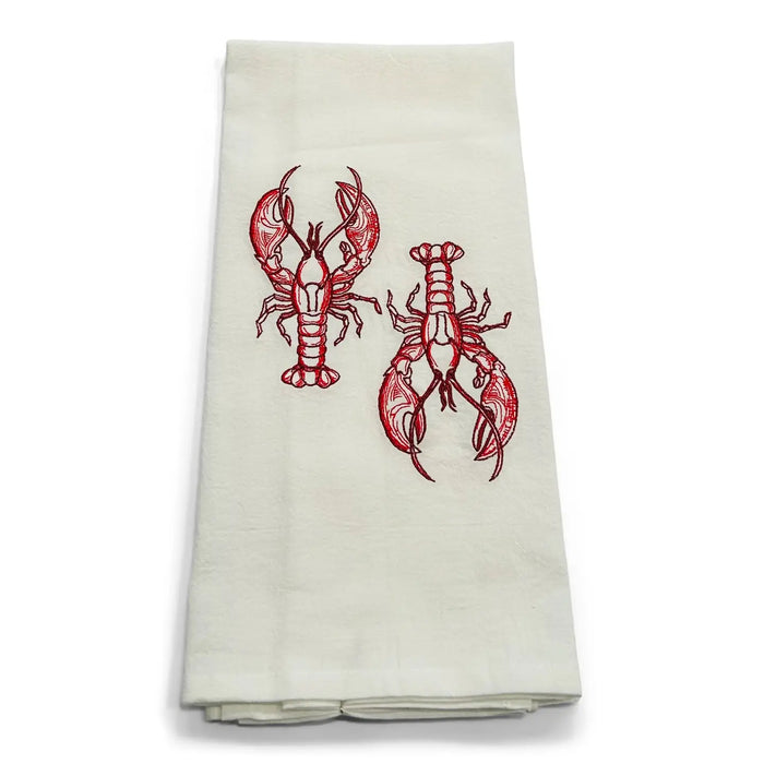 Cooked Lobsters Tea Towel