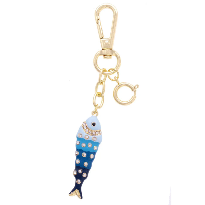 Pave Sardine Bag Charm