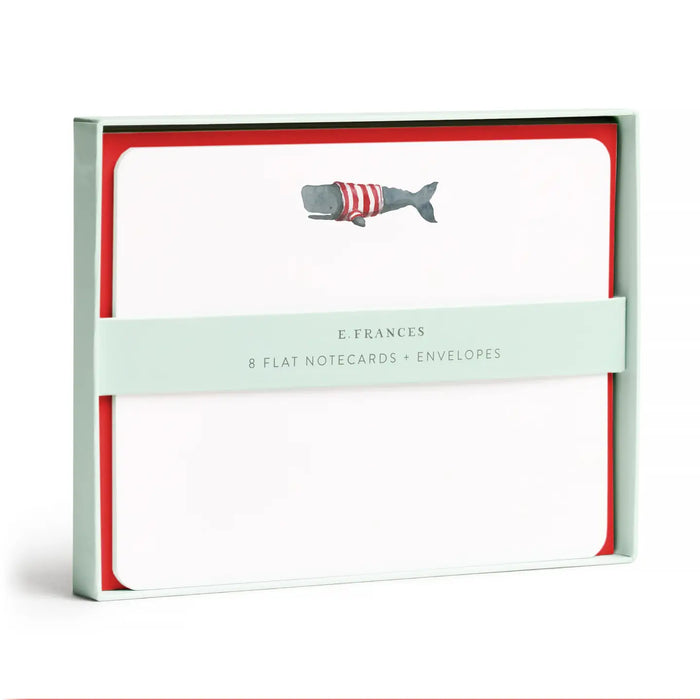Whale Flat Notes Stationery