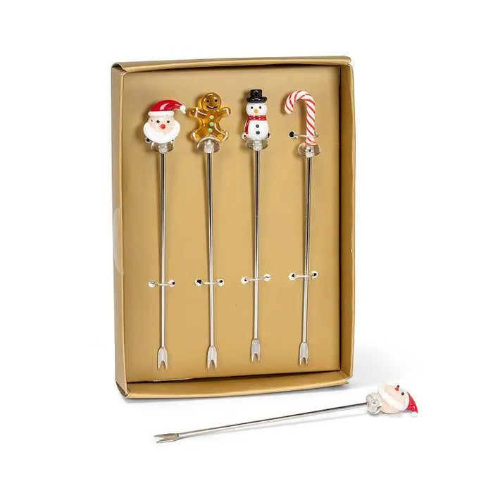Christmas Cocktail Picks - Set of 4
