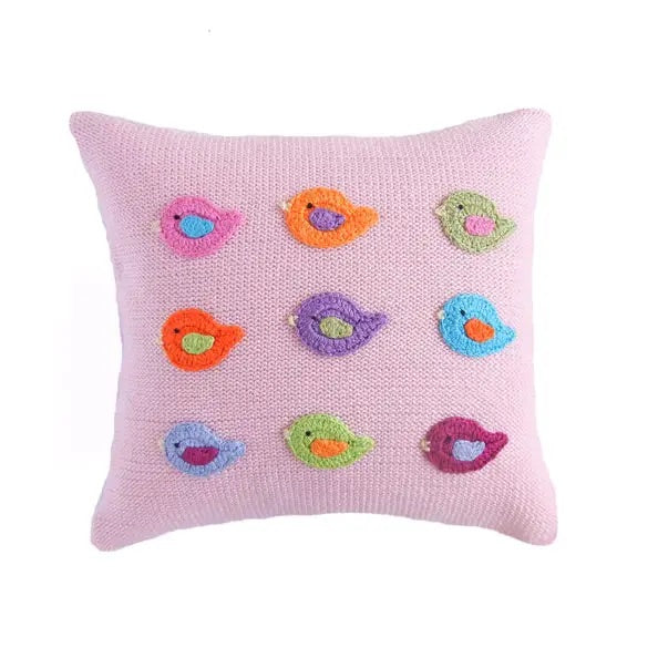 Bird Pillow - Pink