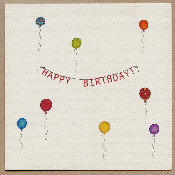 Happy Birthday Balloons Card