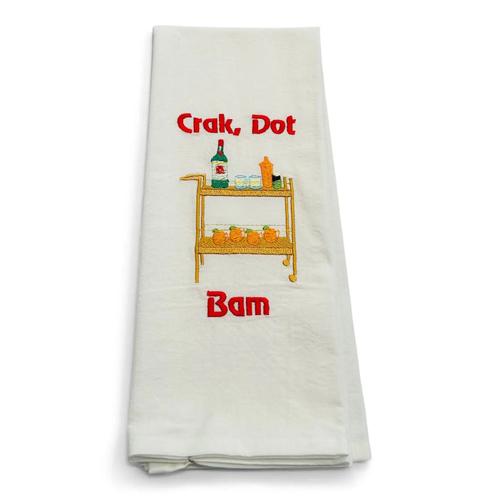 Crak Dot Bam Tea Towel