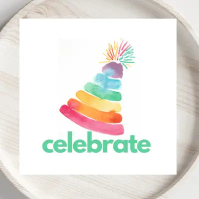 Celebrate Watercolor Card