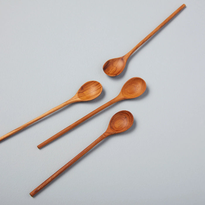 Teak Thin Spoons - Set of 4