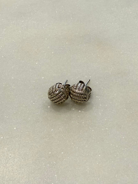 Monkey Fist Earrings - Sterling Silver