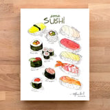 Types of Sushi Print