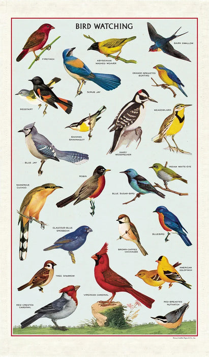 Bird Watching Tea Towel