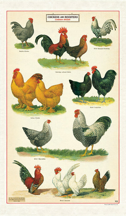 Chickens Tea Towel