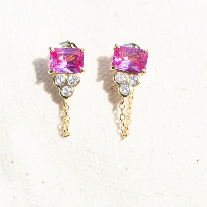 Shiva Earrings- Pink