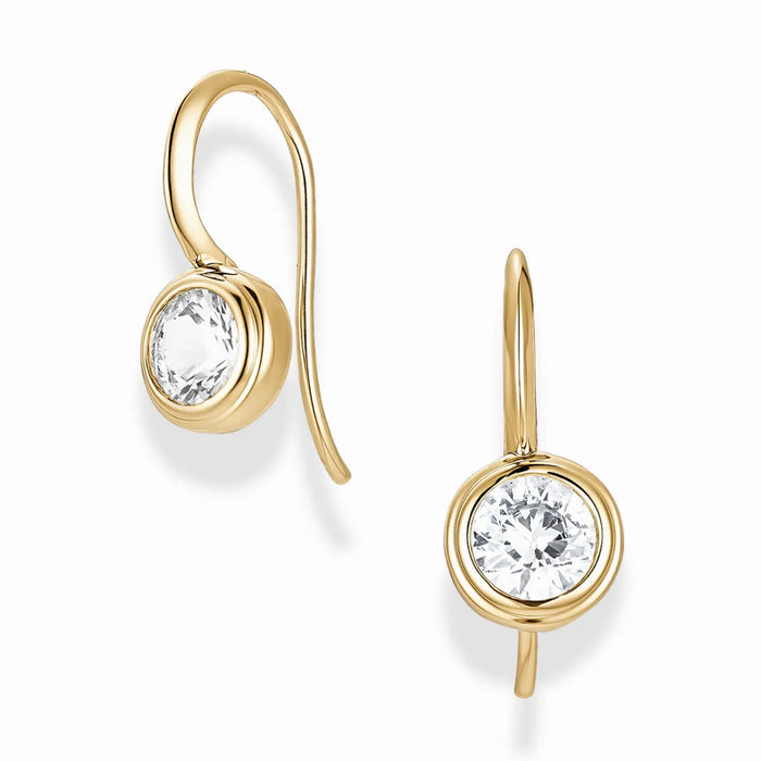Vera Round French Hook Earrings