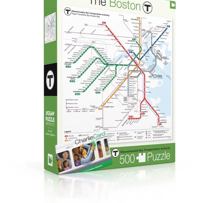 Boston T Map - 500 Piece Jigsaw Puzzle