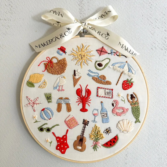 Summer Stitches Embroidery Kit