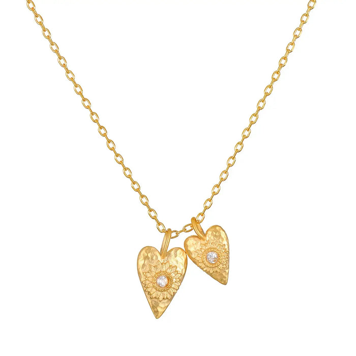 Double Heart Necklace