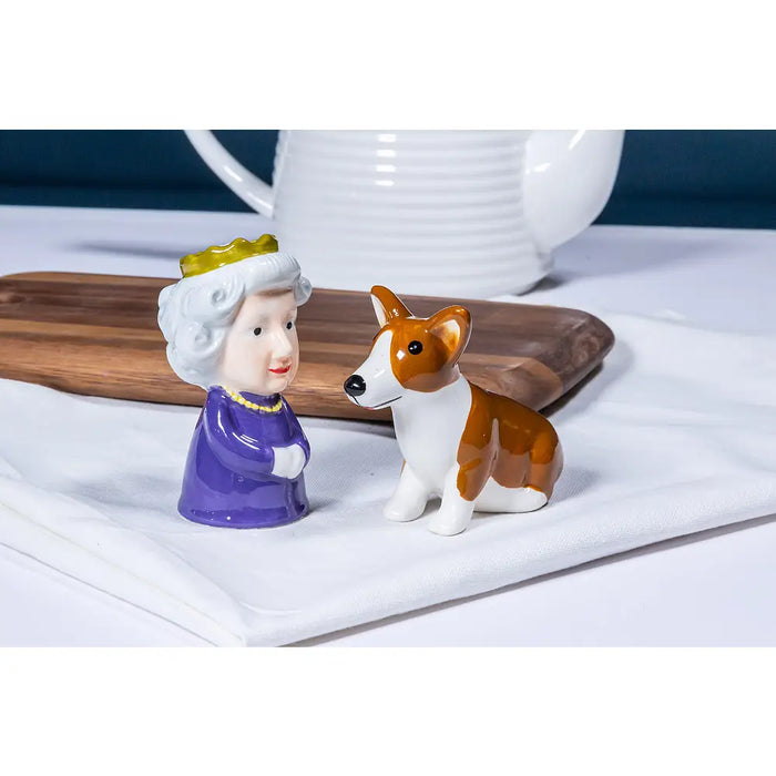 Queen and Corgi Salt & Pepper Shaker