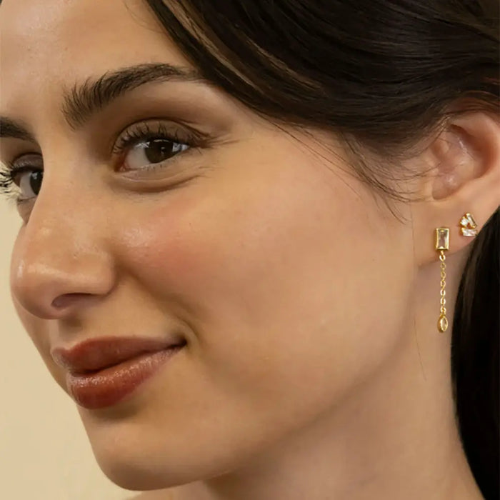Cosmo Drop Stud Earrings