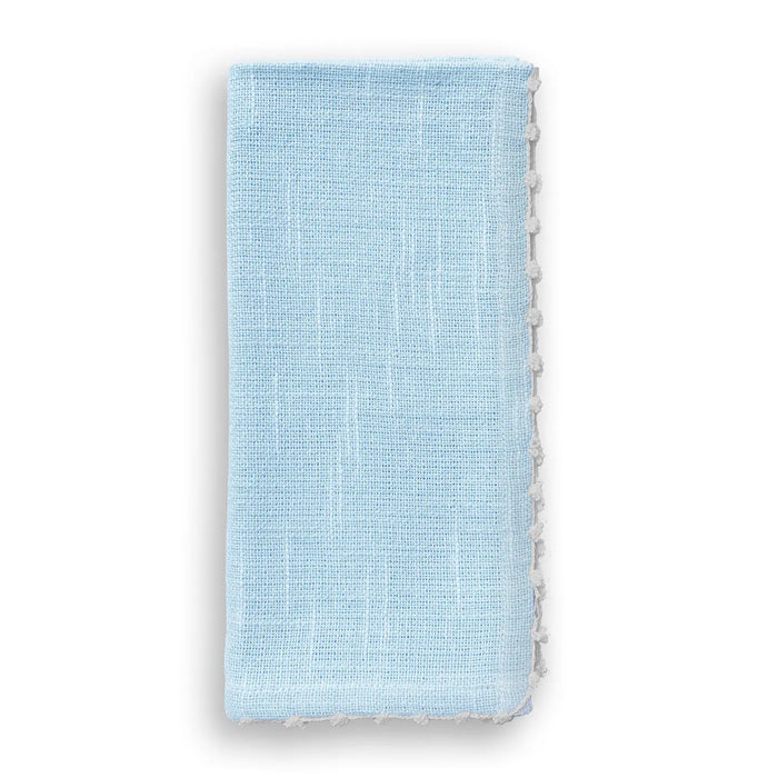 Cloth Napkins with Knotted Edge - Assorted Colors - Set of 4