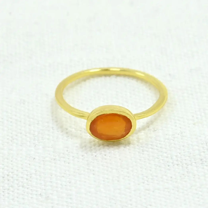 Carnelian Oval Ring