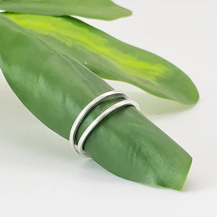 Sterling Silver Ring with Simple Twist