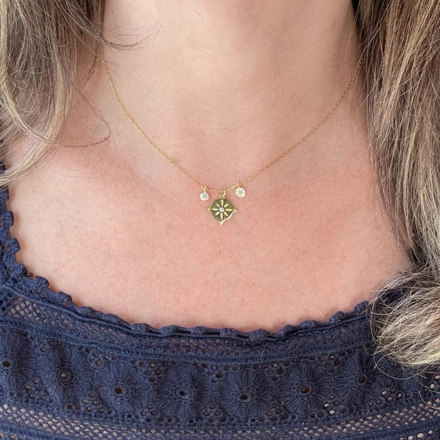 Sunburst Talisman Charm Necklace