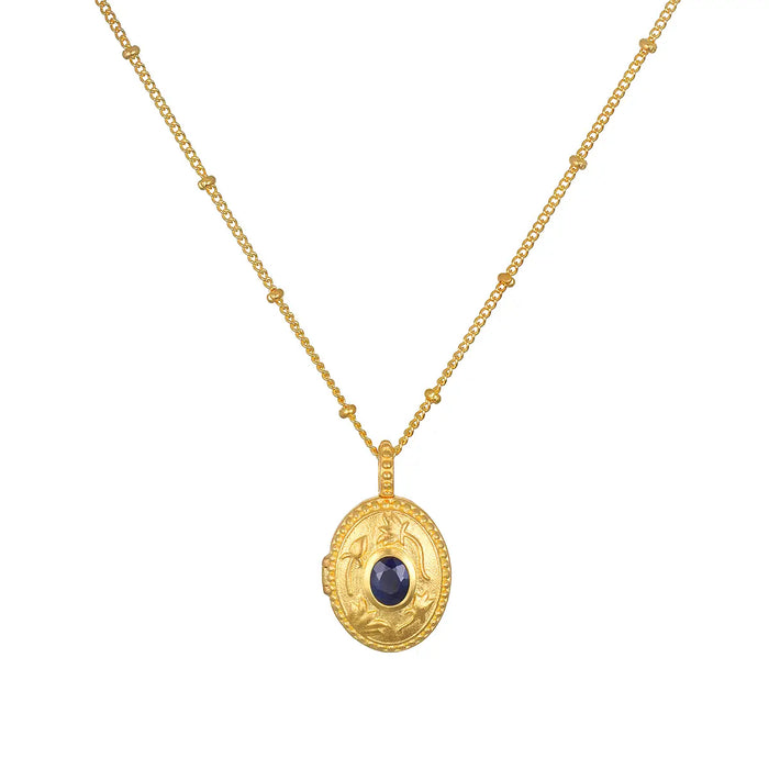 Birthstone Locket Necklace - Assorted