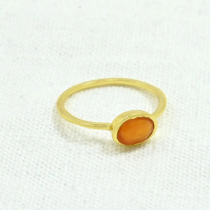 Carnelian Oval Ring