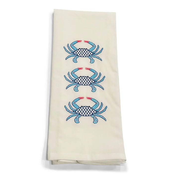 Blue Crabs Tea Towel