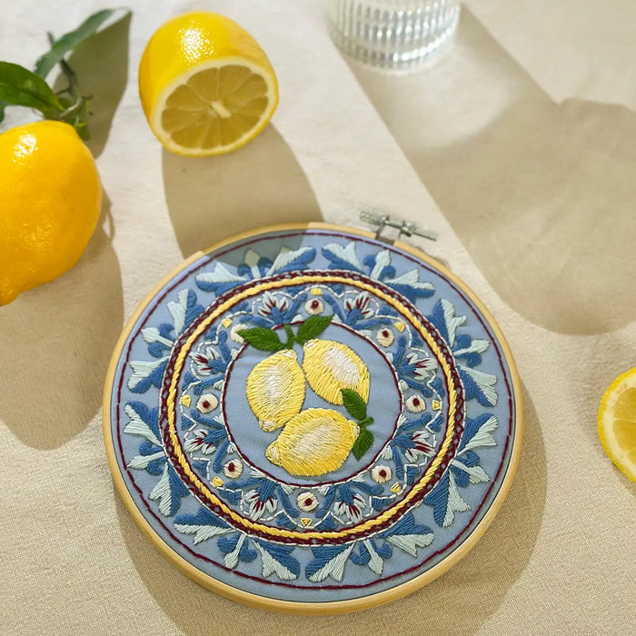 Amalfi Lemon Embroidery kit