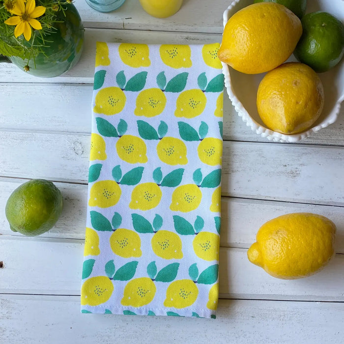 Lemon Rows Tea Towel