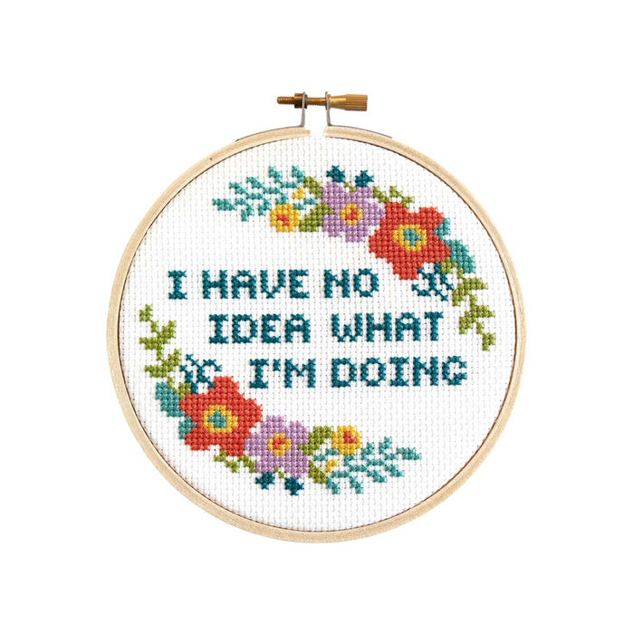 I Have No Idea Cross Stitch Kit