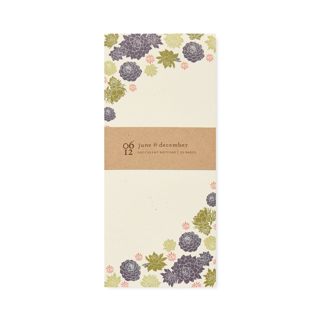 succulent notebook Succulent Notepad– Loft & Vine