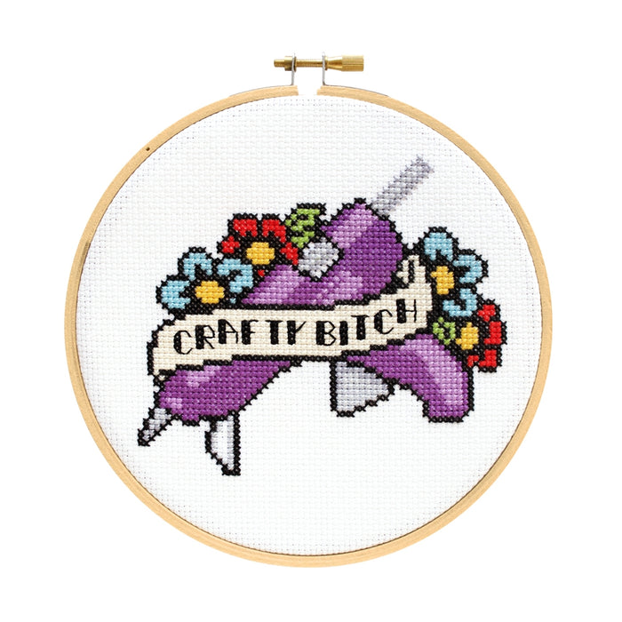 Crafty B**ch Cross Stitch Kit